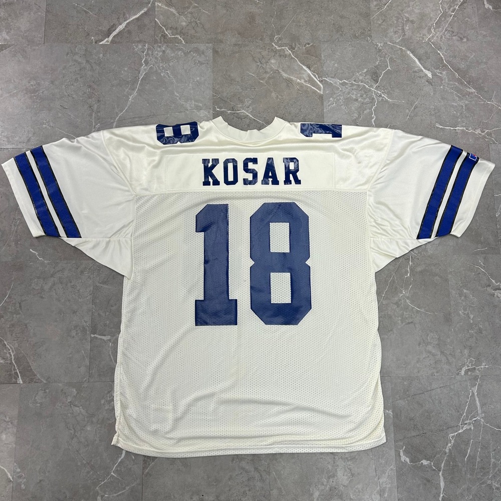 90s Vintage Dallas Cowboys Jersey Mens 2XL Bernie Kosar NFL Russell Athletic